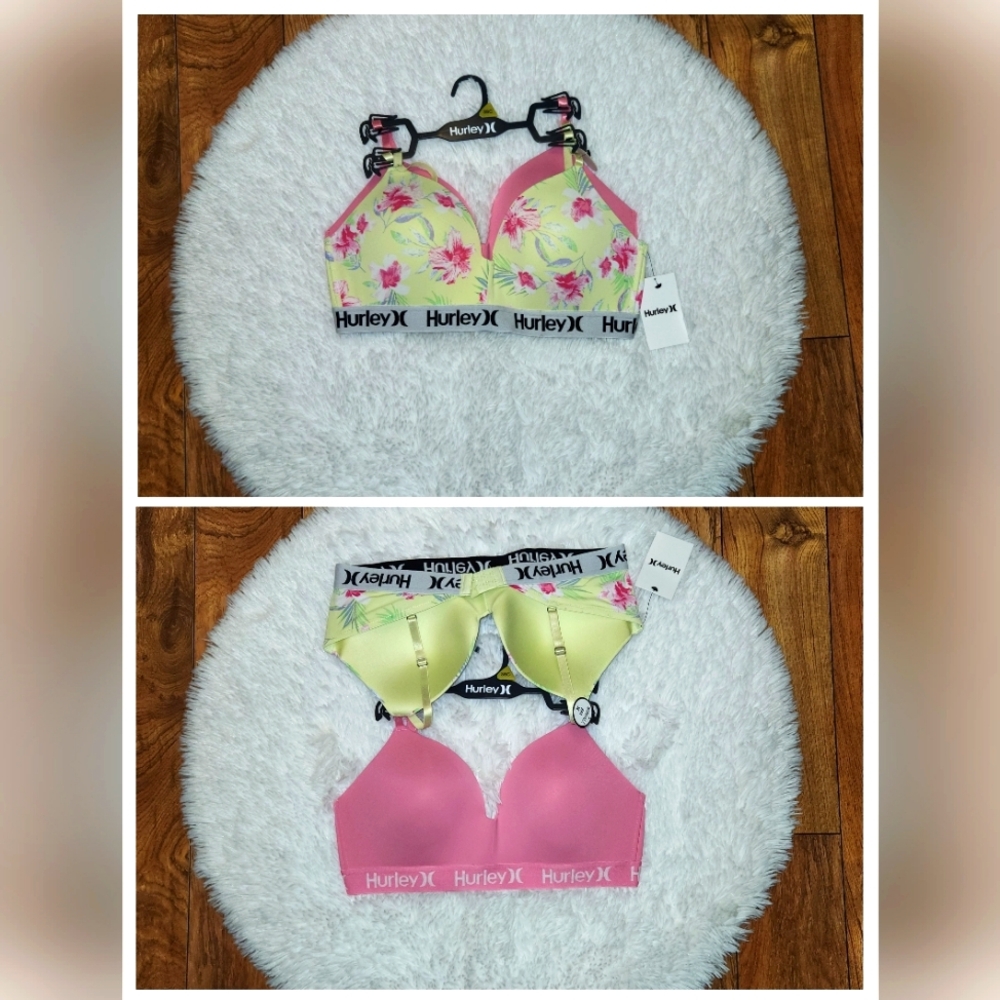 Hurley 2 pack wirefree bras